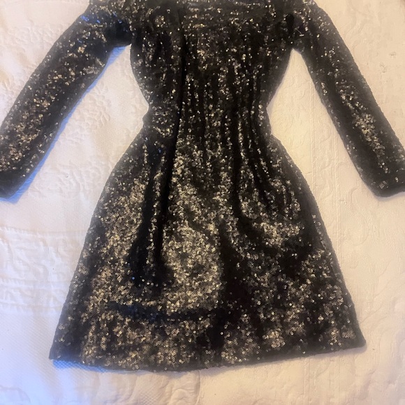 Dress the Population Black Sequin Long Sleeve Dress - Picture 9 of 10